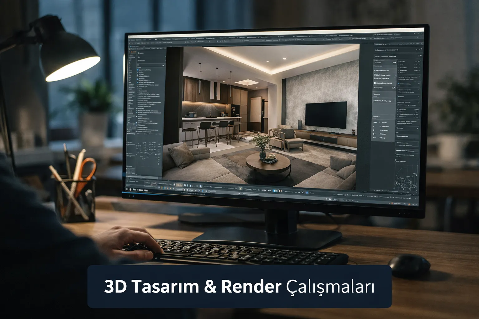 3D Tasarım & Render Çalışmaları