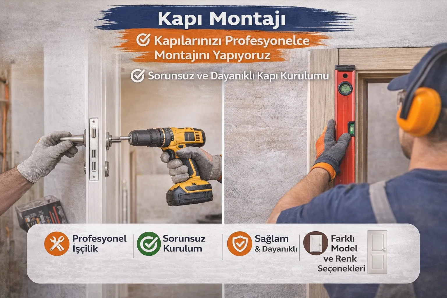 İç ve Dış Kapı Üretimi ve Montajı