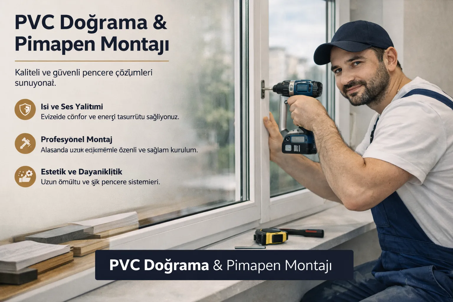 PVC Doğrama & Pimapen Montajı